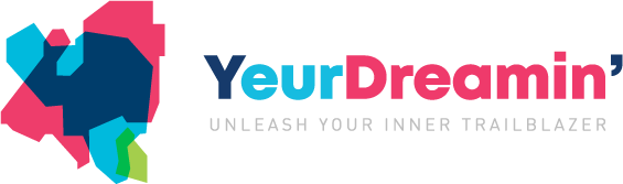 YeurDreamin logo - which is made up of the overlapping countries/land masses of Benelux