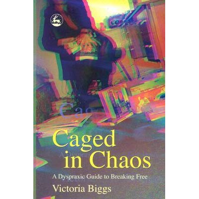 A bookcover for Caged in Chaos with everything looking a bit blurry