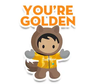 A Golden Hoodie Astro with the phrase "You're Golden" above their head