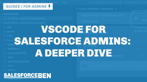 Picture of VS Code superimposed on the article title