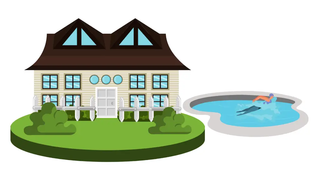 Cartoon picture of a mansion 