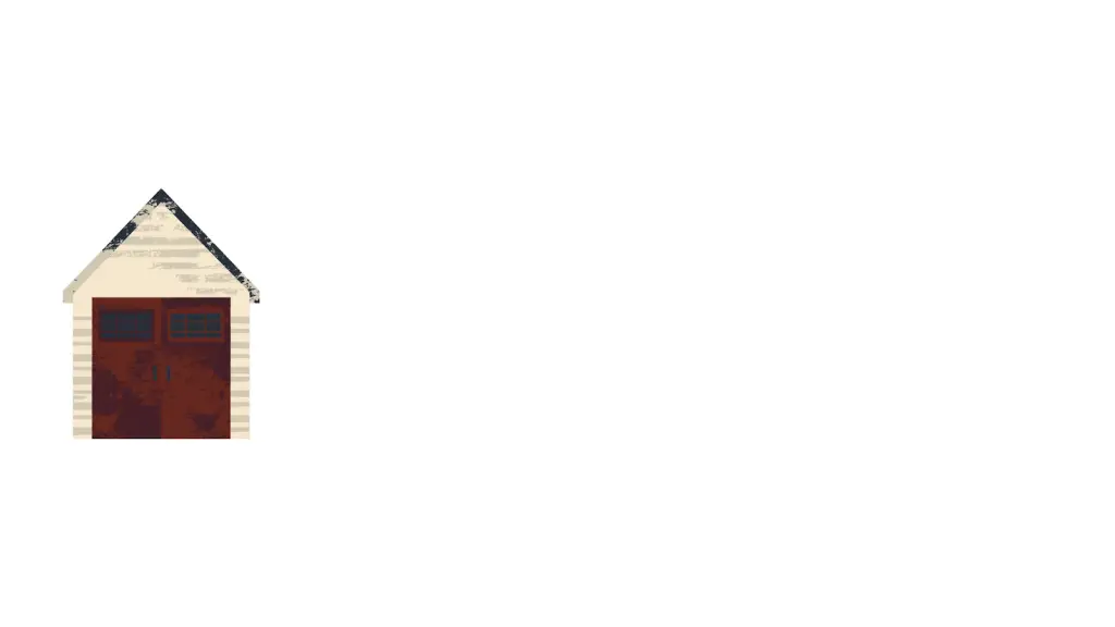 Cartoon picture of a shed